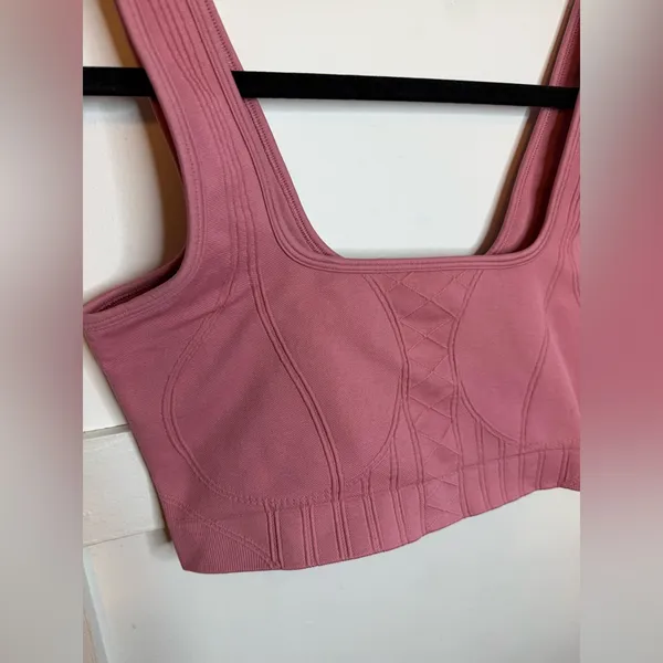 Gymshark Sunset Pink Corset Seamless Sports Bra - Image 3