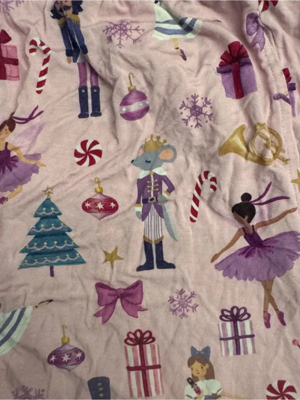 LITTLE SLEEPIES Nutcracker Ballerina Holiday Pajama Pants - Image 3