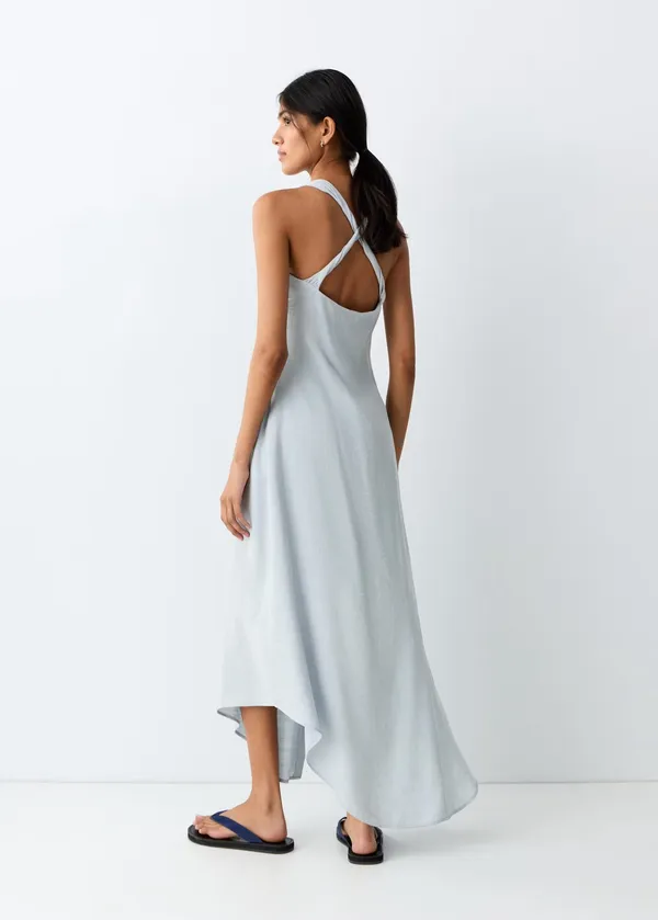 Mango Cross-Back Flowing Dress  - Image 2