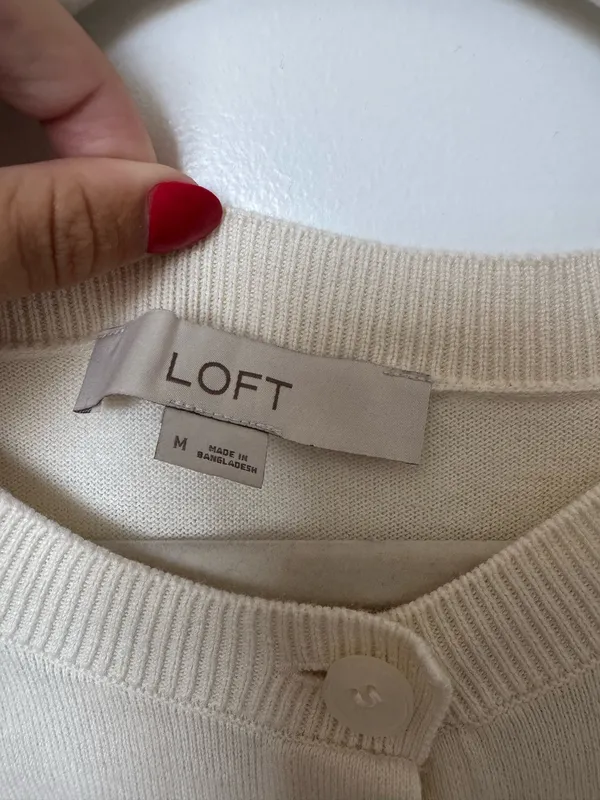Loft Cream Cardigan - Image 2