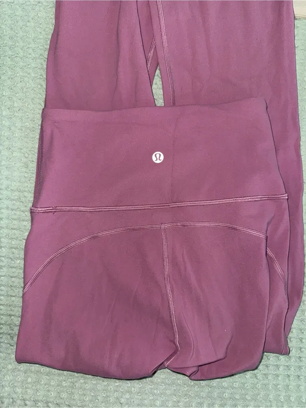 Lululemon Groove Super-High-Rise Flared Pant Nulu Velvet Dust size 2 - Image 6