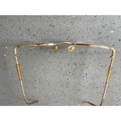 CHRISTIAN DIOR Eyeglasses Frames ONLY 49-19 01x2 Half Rim gold - Image 3