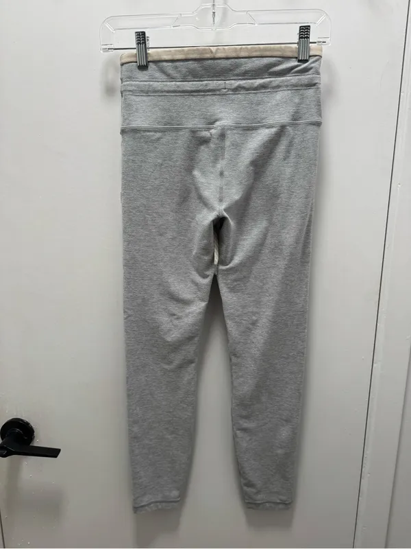 Vuori Light Heather Cream Grey Vibe Elevation Drawstring Leggings VW452 Small - Image 4