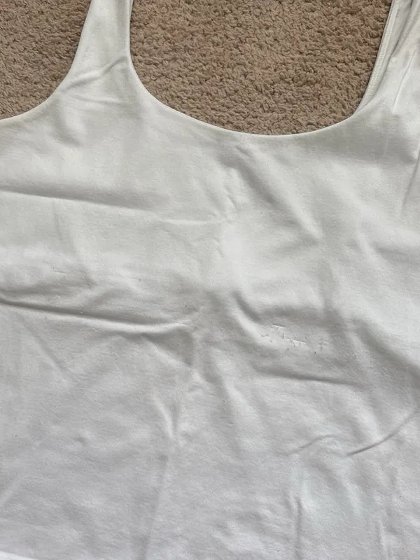 Avec Les Filles White Scoop Tank Top - Image 2