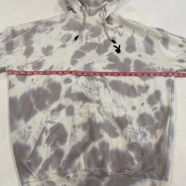Playboy Missguided Tie Dye Hoodie Women Oversized Bunny Logo Pullover - Image 5