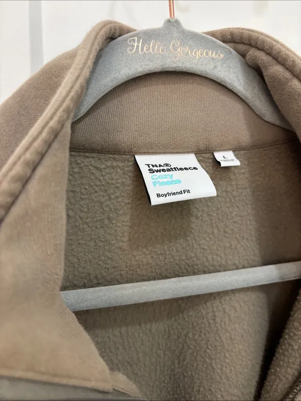 Aritzia Tna Cozy Sweatfleece Boyfriend 1/2 Zip Sweatshirt - Image 3