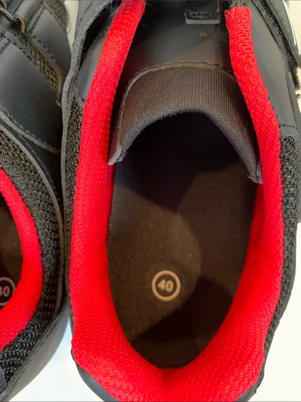 NEW Peloton Unisex Men’s Women’s Size 40 Black Cycling Shoes with Red Trim - Image 7