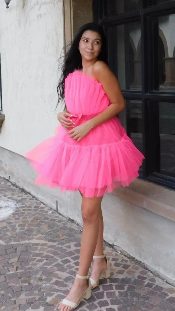 SheIn Pink Tulle Dress - Image 2