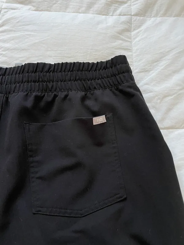 FIGS Women's Black Zamora™ High Waisted - Petite Jogger Scrub Pants - Image 3