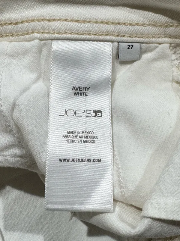 Joes Jeans Avery Cuffed White Denim Shorts Women’s 27 - Image 5