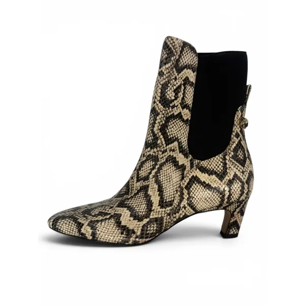 New! Sam Edelman Margo Kitten Heel Booties – Roccia Grey Snake Print – Size 6 - Image 7