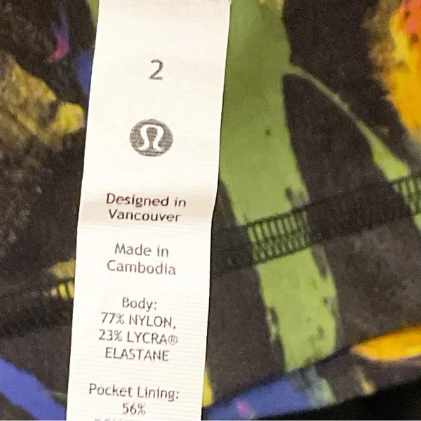 Lululemon Size 2 Wunder Train High-Rise Short 6"‎ Undertone Black Multi Shorts - Image 5