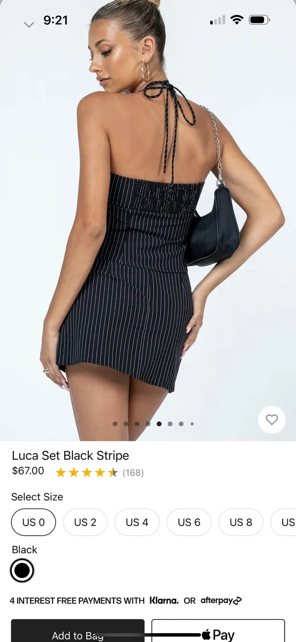 Princess Polly Luca Black Stripe Set - Image 3