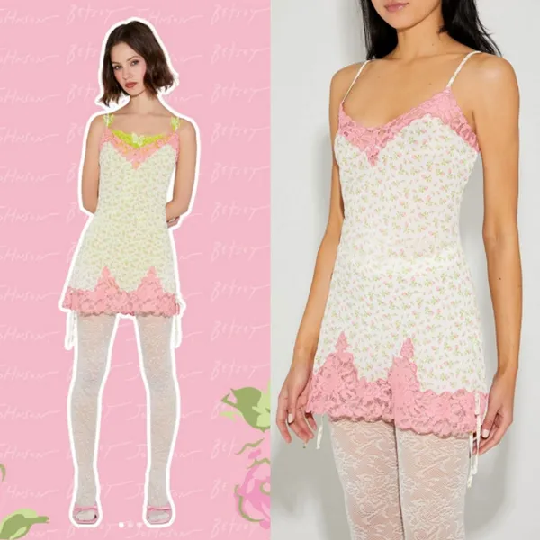 Betsey Johnson x Forever 21 Floral Lingerie‎ Slip Dress XL Whimsical Bridgerton - Image 3
