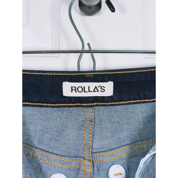 Rolla's Eastcoast Flare Jeans High Rise Womens Size 27 Dark Wash Denim Y2K 90s - Image 10