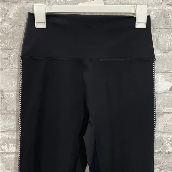 Aerie Black Goals High-Rise 7/8 Leggings with Side Detailing - Image 2