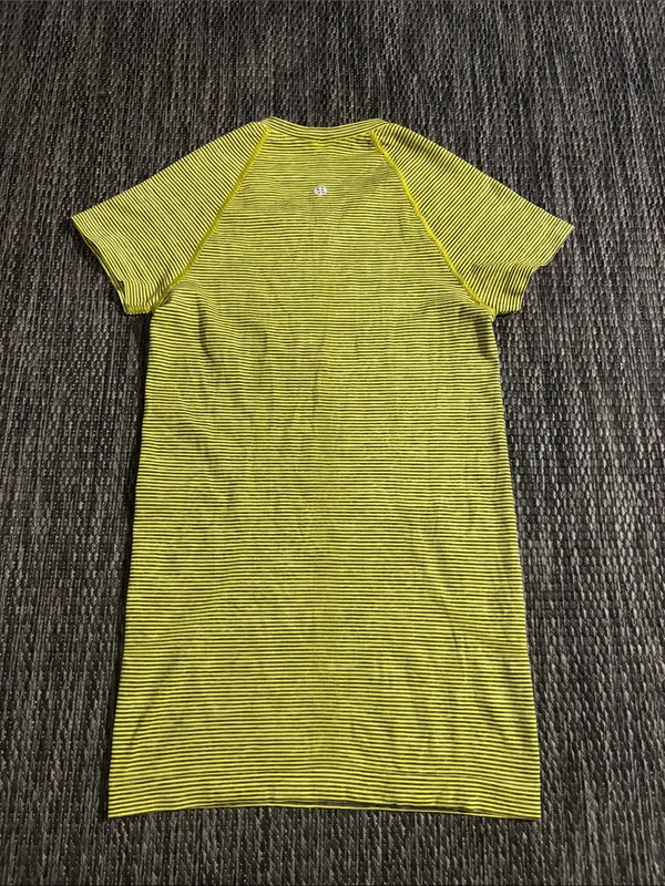 Lululemon Swiftly Tech Short Sleeve Shirt Wee Are From Space Sonic Yellow Size 4 - Image 2