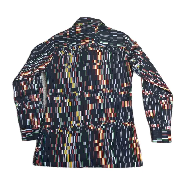Vintage Wrangler Shirt Womens 32 Multicolor Geometric Button 70s Cowgirl Western - Image 6