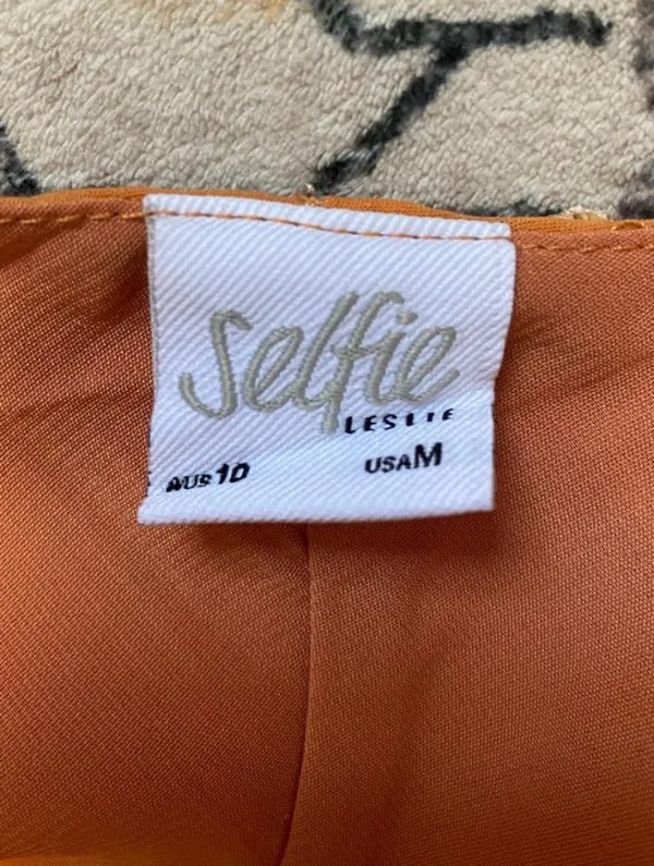 Selfie Leslie Orange Floral Mini Dress - Image 6