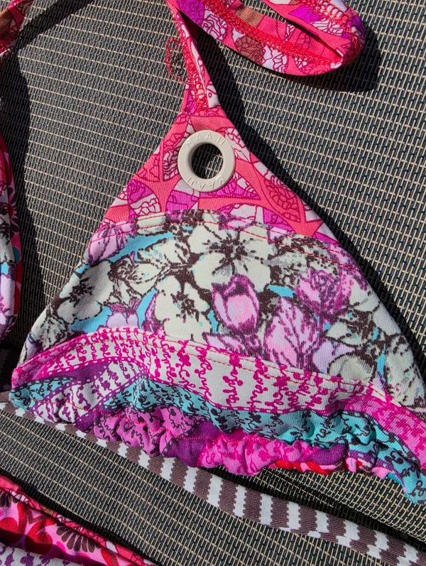 Maaji Pink Reversible Tie Strap Bikini M - Image 4