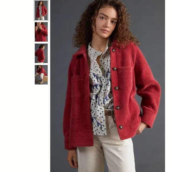 Anthropologie Greylin Houndstooth Shirt Jacket - Image 2