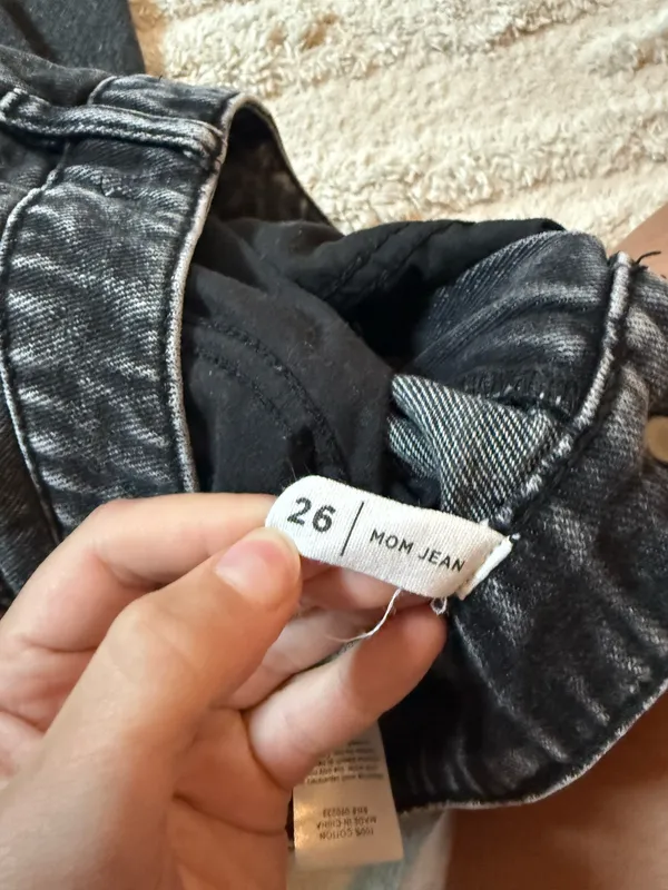 Black Pacsun Washed Mom Jean - Image 5