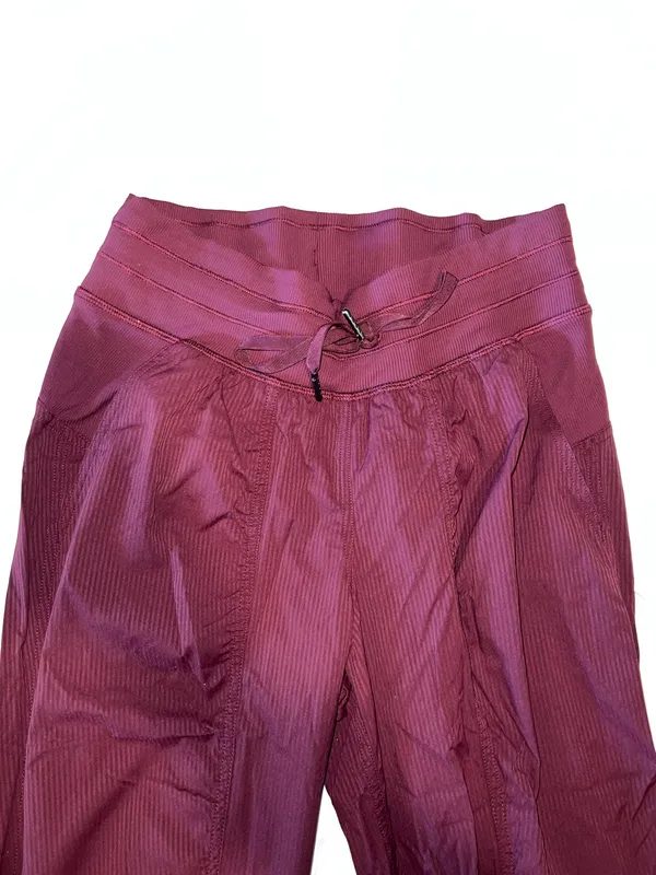 Lululemon Joggers Dance Studio Mid-Rise Full-Length 6 burgundy - Image 3