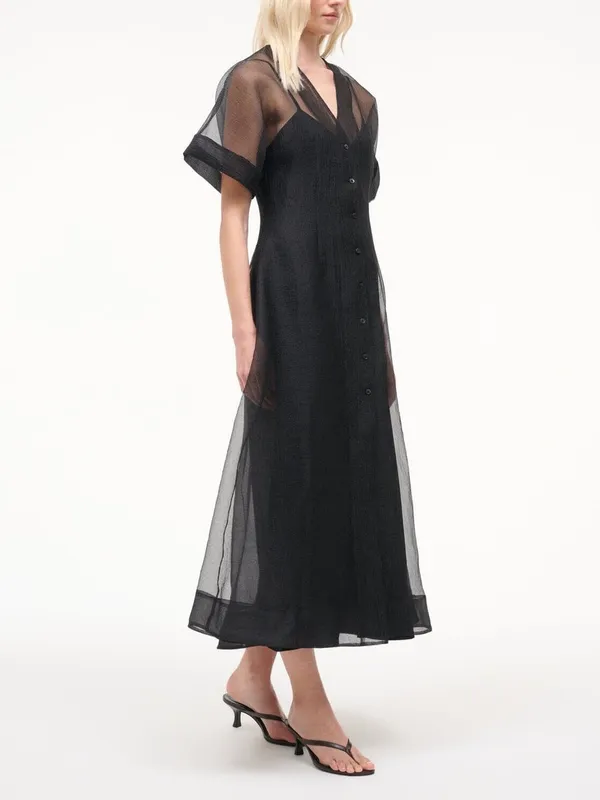Staud Elle Dress in Black XS - Image 7