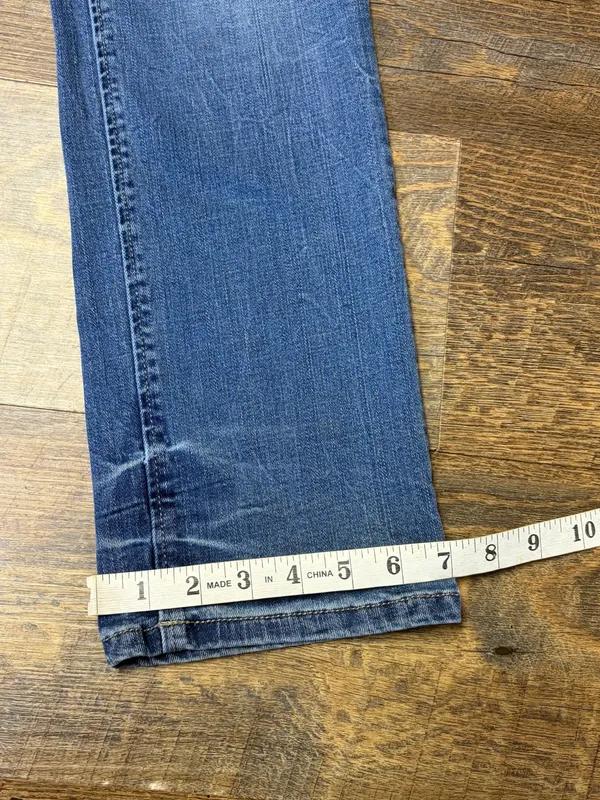 BKE Payton Straight Jeans Womens 29x32 Distressed Stretch Blue Denim - Image 2