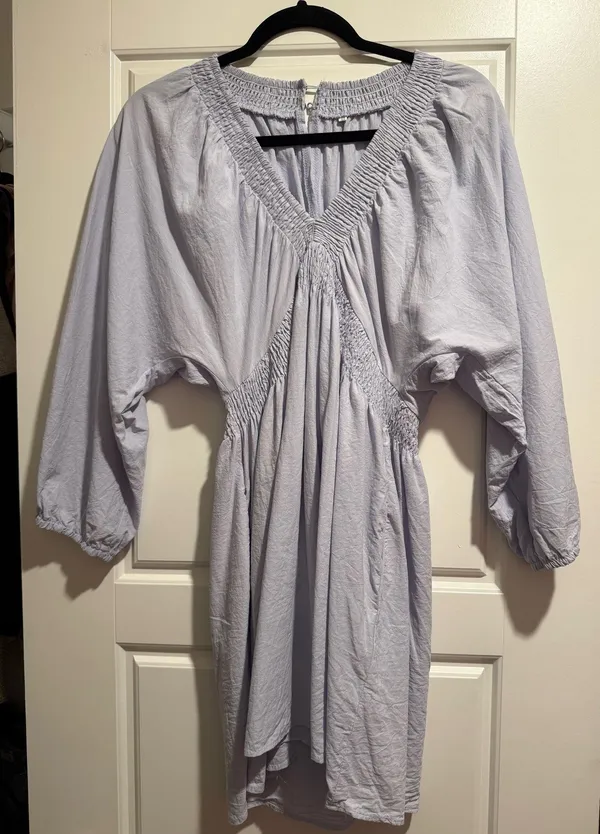 Amazon Blue Long Sleeve Shift Dress - Image 2