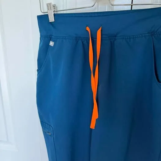 FIGS Zamora Jogger Scrub Pants - Size Medium - Deep Teal - Image 2