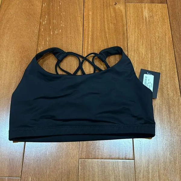 NWT Onzie chic black yago‎ workout sports bra size M - Image 3