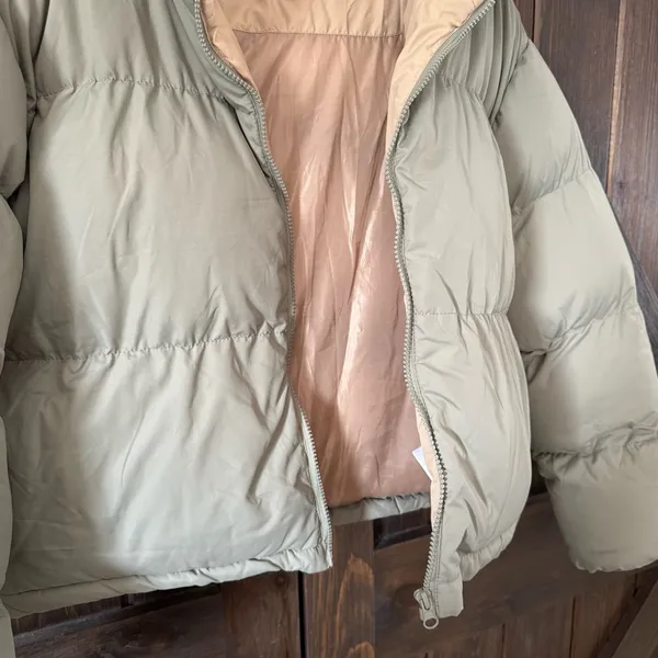 Threadbare Puffer Jacket Women’s Size 10(USA) light green cropped - Image 6