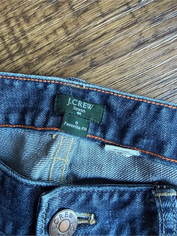 J. Crew Dark Blue Favorite Fit Flare Jeans 8 - Image 2