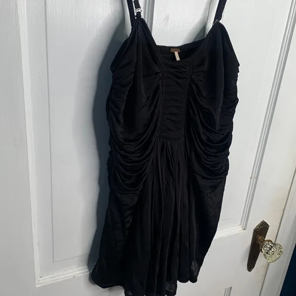 Free People Vacation Vibes Black Tank Top W-098 Sz M - Image 6