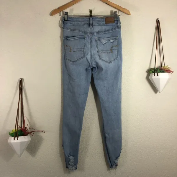American Eagle Hi-rise jeggings crop distressed - Image 2