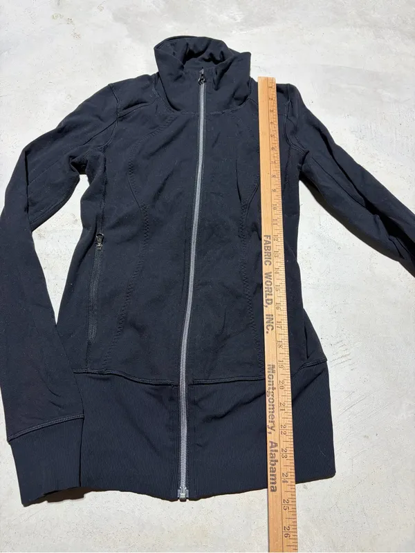Lululemon Black Zip-Front Jacket sweatshirt - Image 3