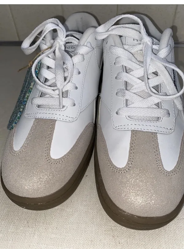 Reebok Forte Lounger Women's Sneakers 8.5 NEW White Beige - Image 4