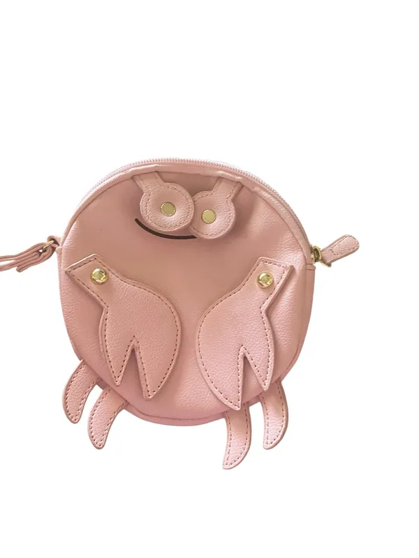 Betsey Johnson Pink Crab Wristlet Purse Coin purse coastsl whimsical dopamine - Image 5