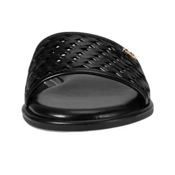 Michael Michael Kors Womens Saylor Perforated Slide Sandals Black 6.5M - Image 9