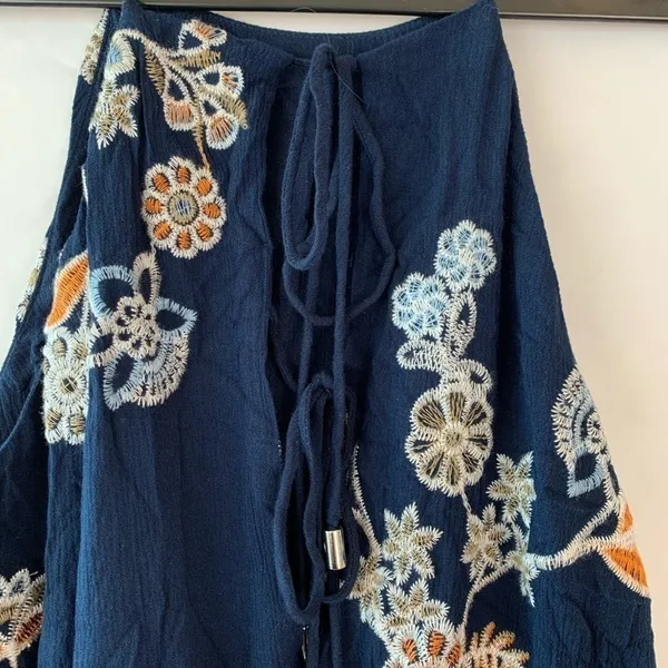 J.O.A.‎ Navy Floral Embroidered Romper - Image 4