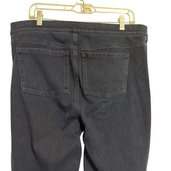 Spanx Twilight Tonal Jean Leggings Dark‎ Indigo Skinny Pull On 1X Tall - Image 5