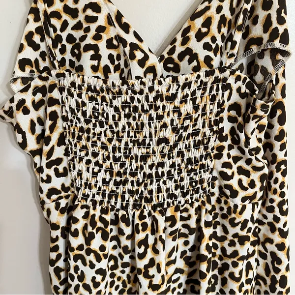 Women's Love Tree Leopard Print Strappy Sleeve Summer Slip Dress Size Large‎ - Image 15