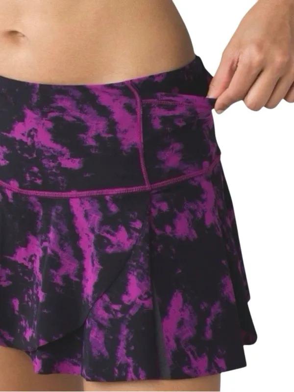 Lululemon Hit Your Stride Skirt Breezie Regal Plum Black / Black Size 10 Skort - Image 3