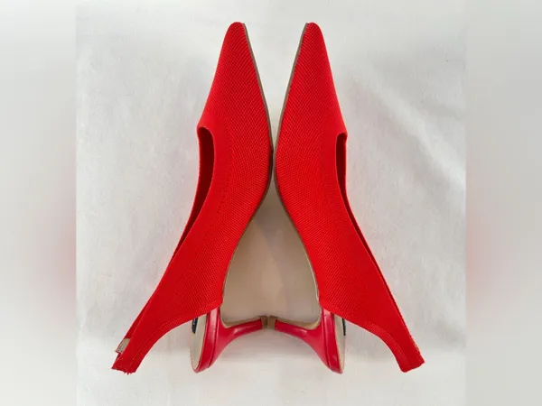 French Connection Viva Slingback Kitten Heel in Red Size 6.5 - Image 7