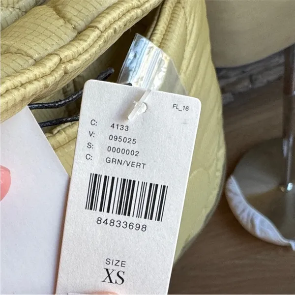 Anthropologie Tan Floral Reversible Quilted Puffer Jacket - Image 10