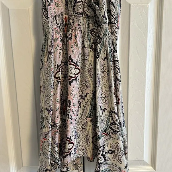 PARKER Women’s Paisley & Flower Elastic Waistband Ruffled Dress Size S - Image 2