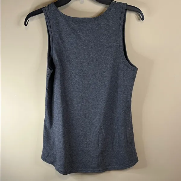 Port and Company Dark Gray Ball Mom Tank Top - Image 5