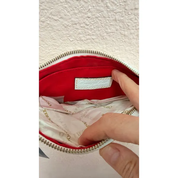 Dooney & Bourke Womens Crossbody Bag White Leather Lexi Adjustable Strap NWT - Image 7