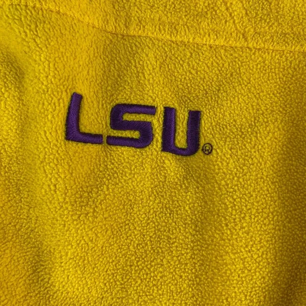 Columbia Jacket Womens‎ Medium Yellow Gold LSU Tigers Full Zip Football Fleece - Image 3